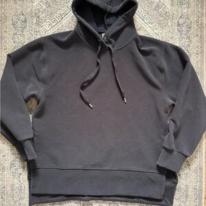 Calia Black Hoodie with Drawstrings